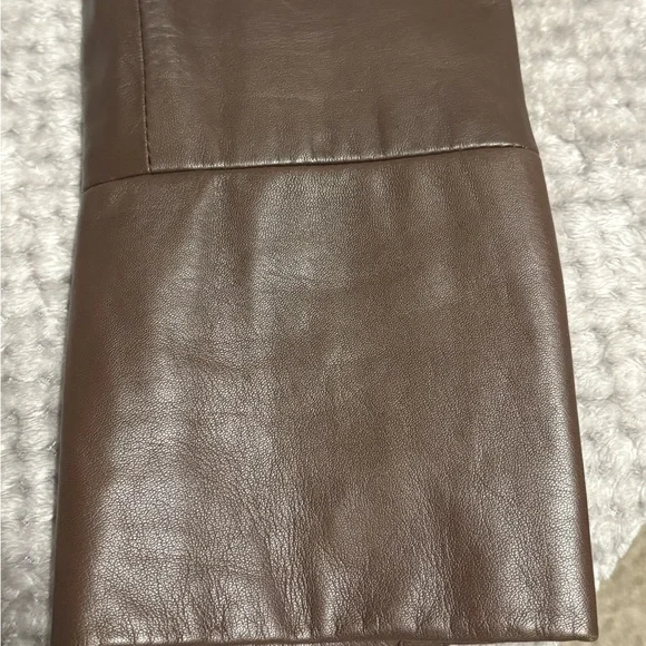 Tory Burch Dark Brown Leather Jacket - Picture 8 of 11